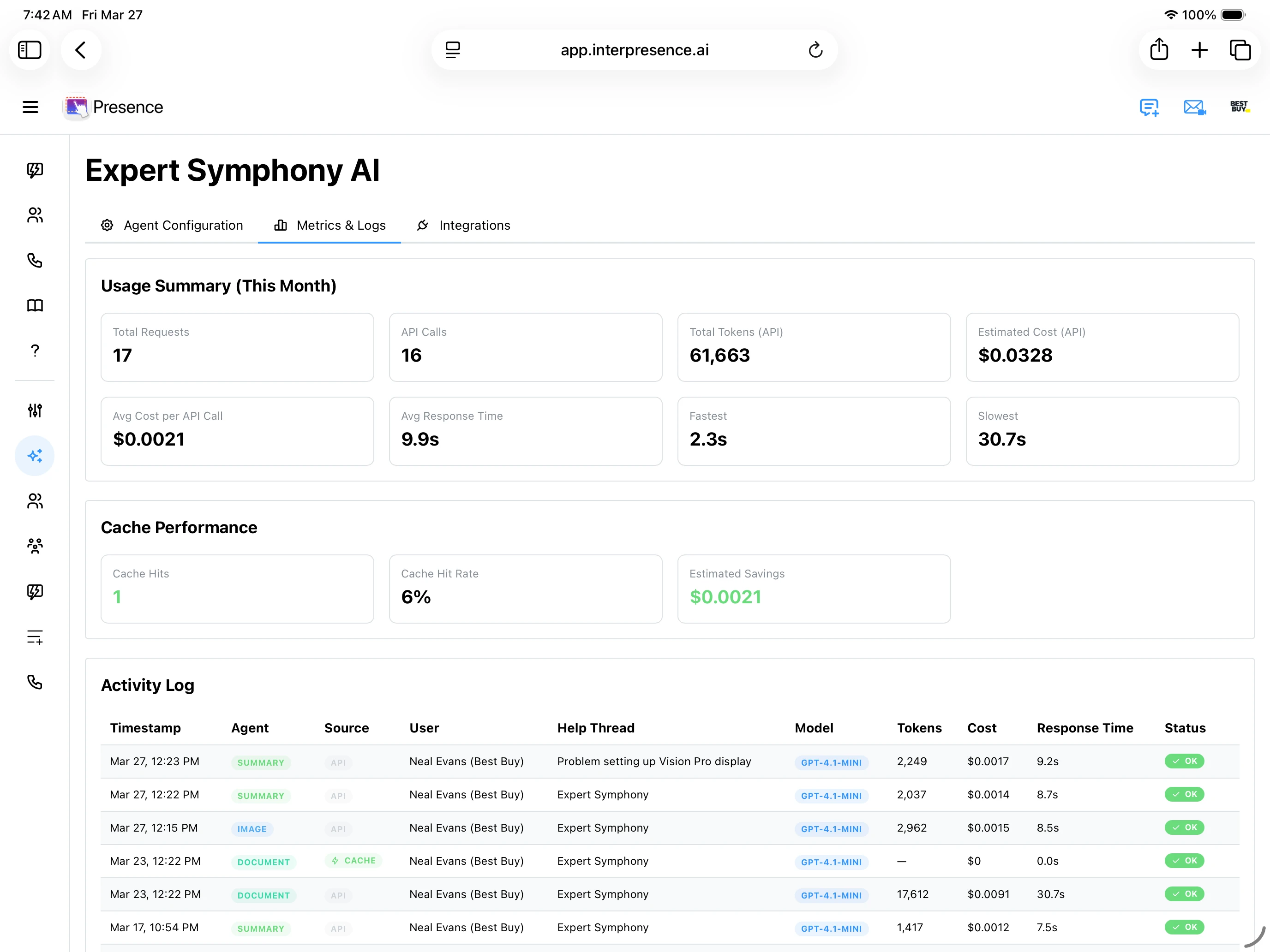 Metrics & Logs